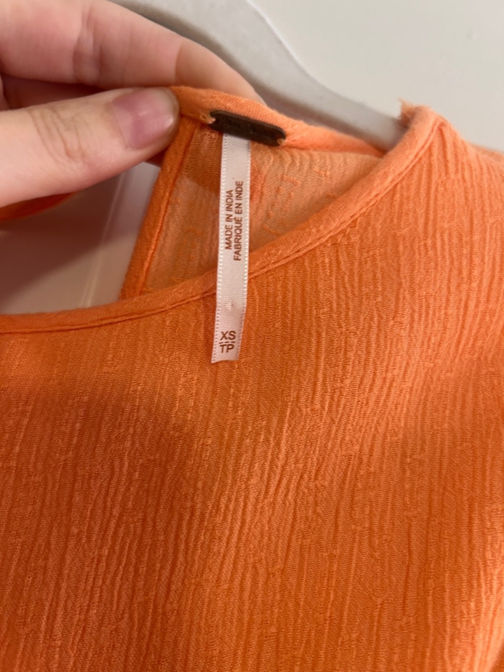Free People Orange Ruffle Mini Dress - Picture 3 of 3